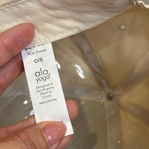 *ALO off duty Style Hat – Cream Embroidered Logo NWT 0326 - Picture 4 of 9